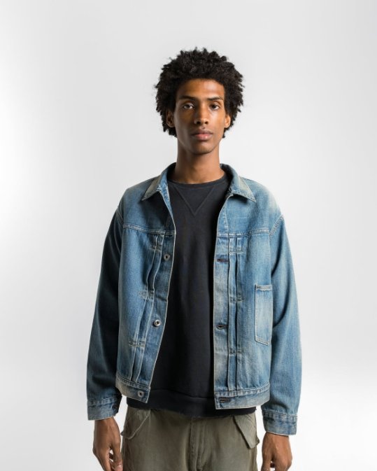 A.PRESSE Denim Jacket - Indigo | USA Streetwear