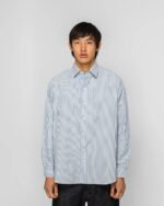 A.PRESSE Regular Collar Shirt - Navy | Premium Shirt