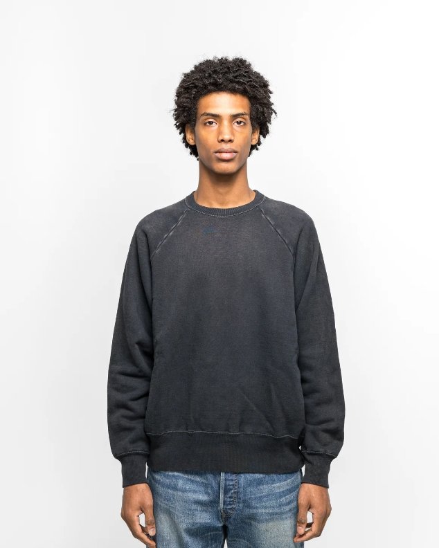 トップス A.PRESSE Vintage Sweatshirt A.PRESSE Vintage Sweatshirt - Black | Premium Fit