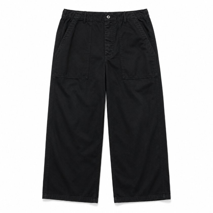 A.PRESSE Vintage Utility Pants Black Premium Streetwear USA