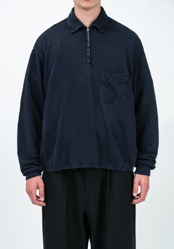 A.PRESSE Vintage Half Zip Sweatshirts