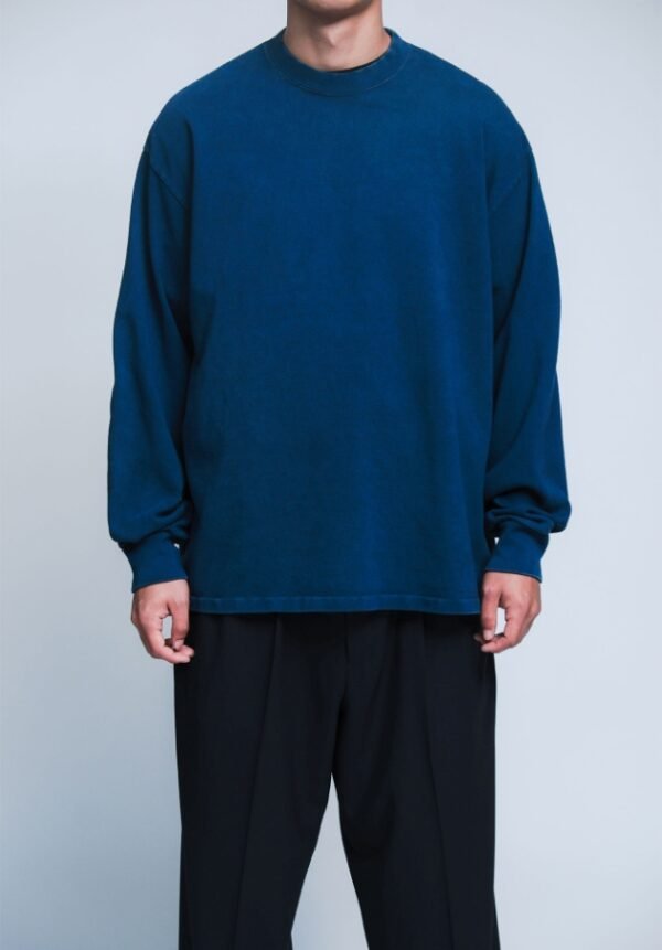 A.PRESSE Vintage L/S T-Shirt Navy | Premium Streetwear