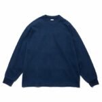 A.PRESSE Vintage L/S T-Shirt Navy premium men's long sleeve streetwear t-shirt in classic navy blue color for everyday wear