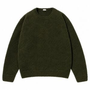 A.PRESSE Cashmere Mole Yarn Pullover Sweater in premium textured knit