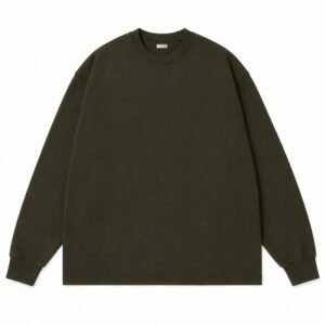 A.PRESSE Vintage L/S T-shirt Olive long sleeve streetwear shirt