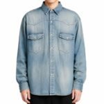 A.PRESSE Vintage Western Denim Shirt