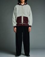 A.PRESSE Vintage Attached Hood Zip Parka