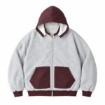 A.PRESSE Vintage Attached Hood Zip Parka vintage hooded streetwear for men