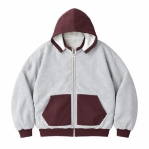 A.PRESSE Vintage Attached Hood Zip Parka vintage hooded streetwear for men