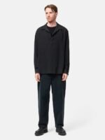 A.PRESSE Wool Skipper Shirt Charcoal