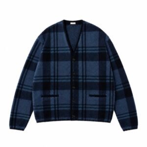 A.PRESSE Brushed Cashmere Middle Cardigan