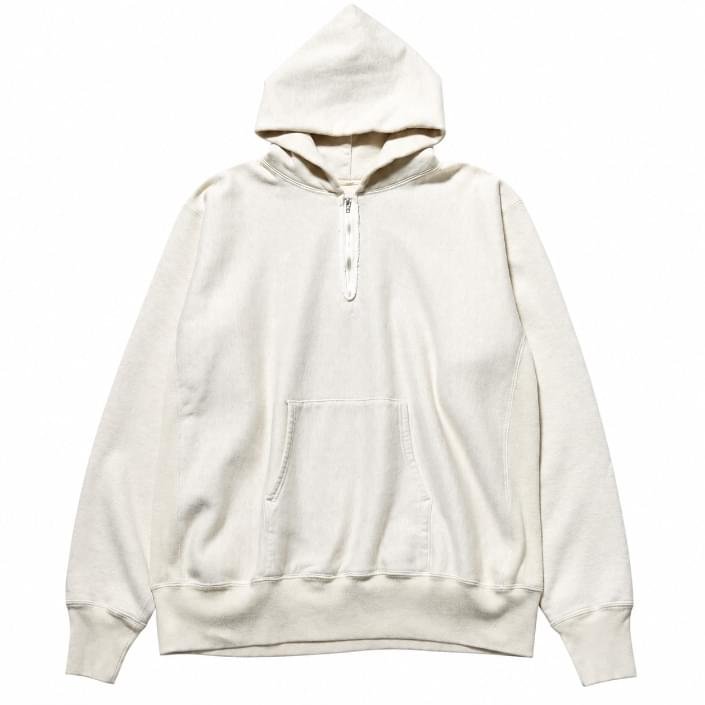 A.PRESSE 2025 Style1 Vintage Half Zip Sweat Hoodie A.PRESSE 2025 Style1 Vintage Half Zip Sweat Hoodie in premium vintage wash streetwear design with relaxed fit and half zip closure