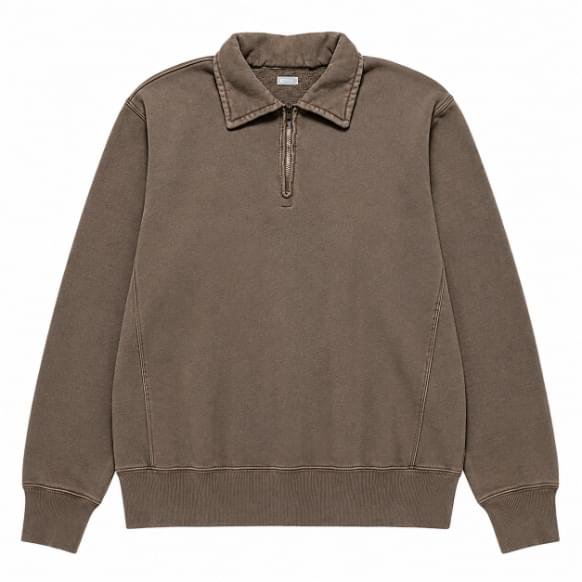 A.PRESSE 2026 Style1 Vintage Half Zip Sweat Shirt premium men's vintage half zip streetwear sweatshirt in relaxed fit