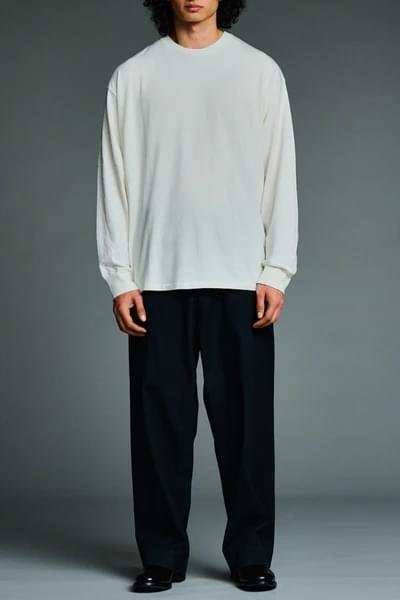 A.PRESSE Cashmere Blend Long Sleeve T-Shirt