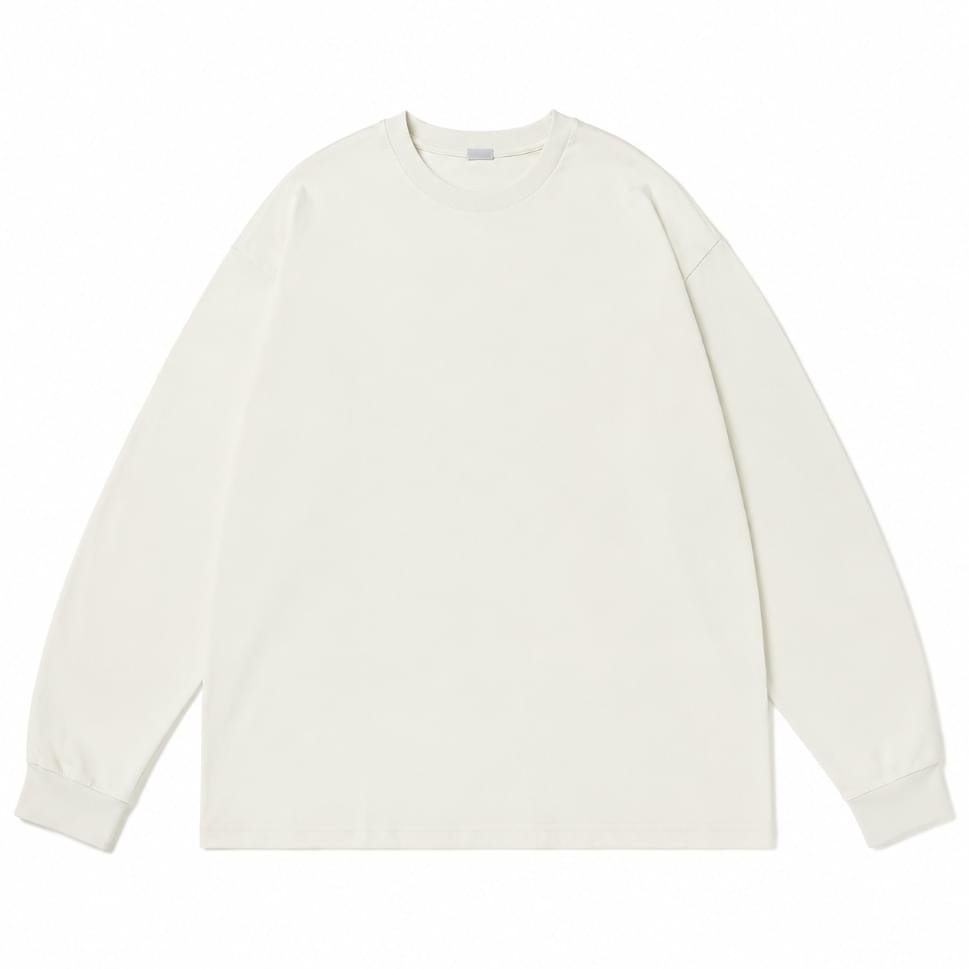 A.PRESSE Cashmere Blend Long Sleeve T-Shirt premium luxury streetwear men's long sleeve tee in soft cashmere blend fabric