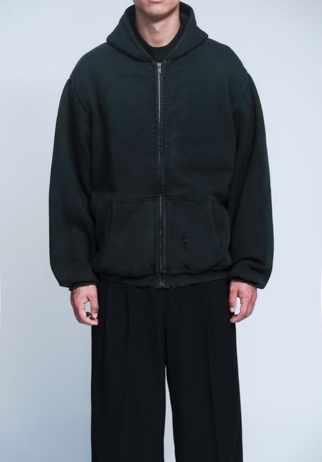 A.PRESSE Vintage Half Zip Sweat Hoodie 1