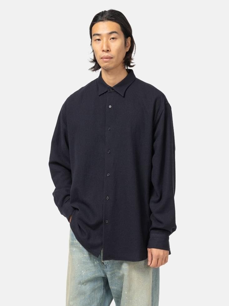 A Presse Wool Regular Collar Shirt