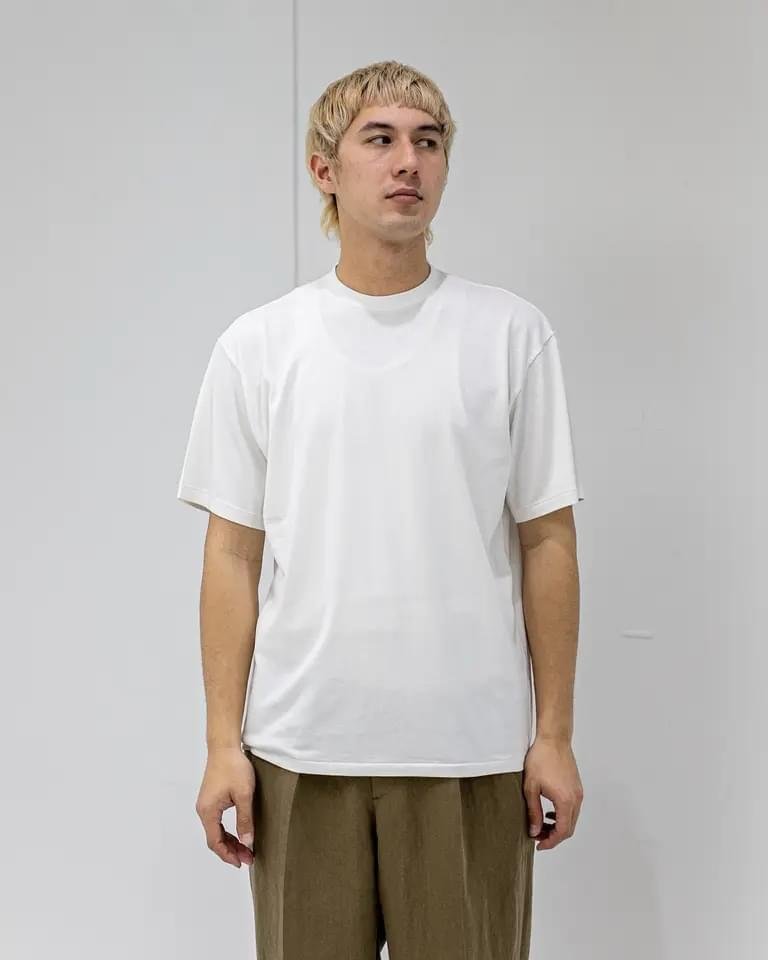 A.PRESSE Light Weight T Shirt White 1