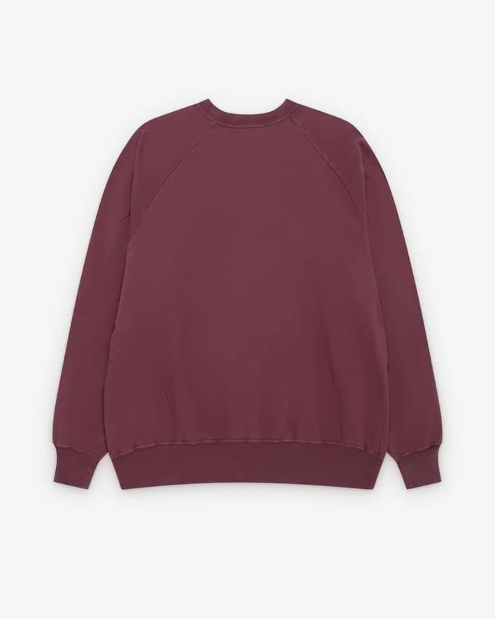 A.PRESSE Men’s Vintage Sweatshirt Burgundy