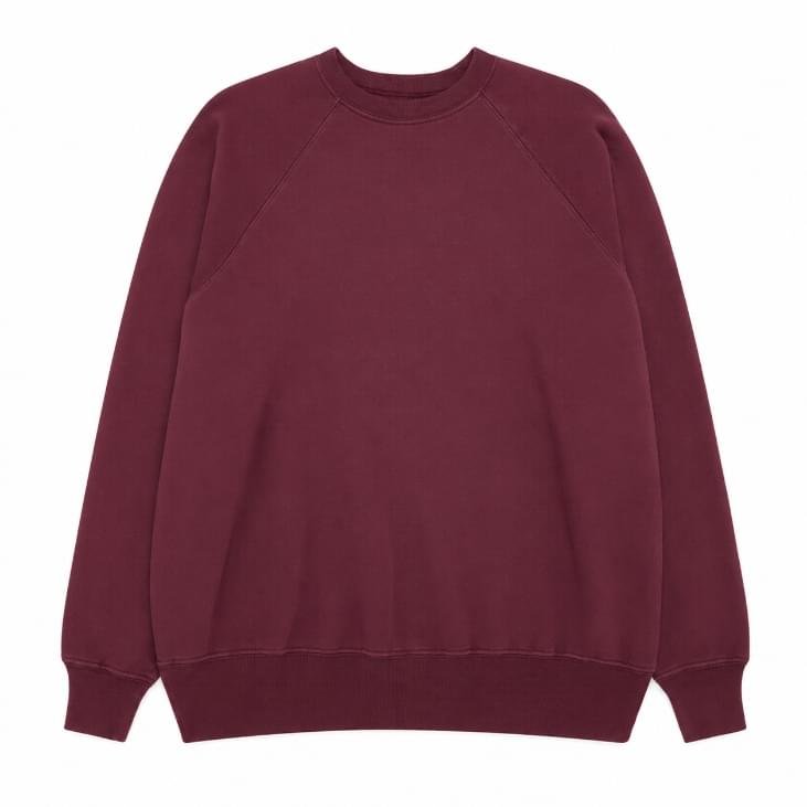 A.PRESSE Men's Vintage Sweatshirt Burgundy premium cotton fleece vintage crewneck streetwear sweatshirt for men USA fashion style