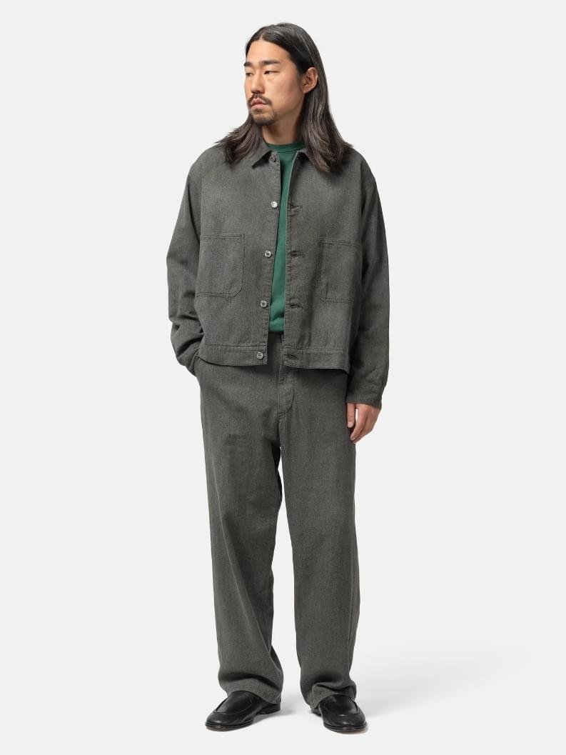 A.PRESSE Vintage Chambray Work Pants 1