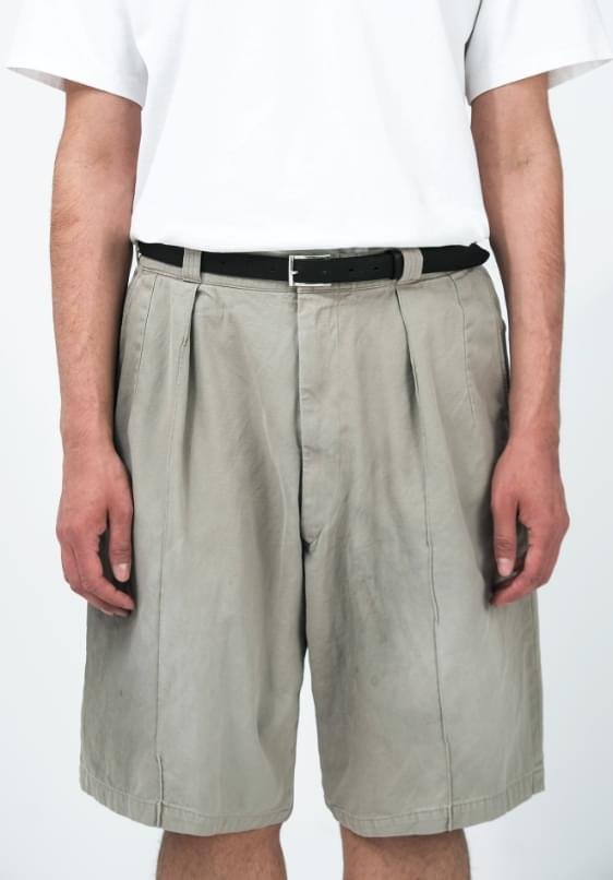 A.PRESSE Vintage Chino Shorts Greige