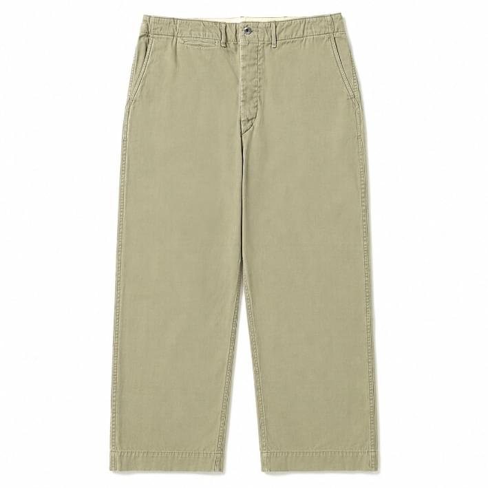 A.PRESSE Vintage Chino Trousers Greige A.PRESSE Vintage Chino Trousers Greige premium cotton streetwear pants with relaxed fit and versatile everyday styling for men