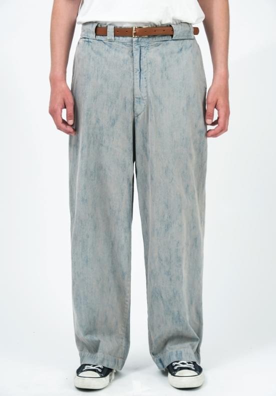 A.PRESSE Vintage Prisoner Denim Pants Bleach 1