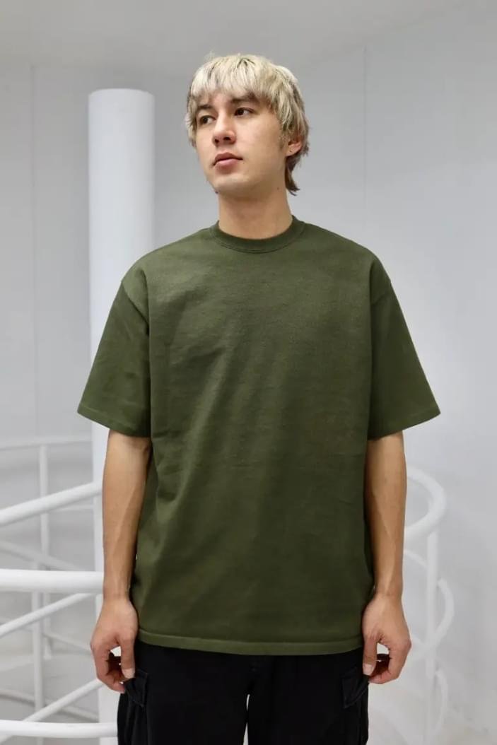 A.PRESSE Vintage SS T Shirt Olive 1
