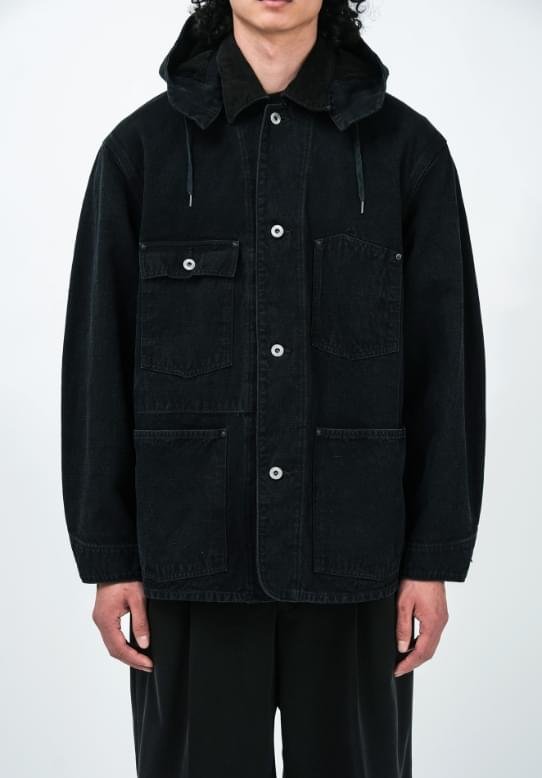 A.PRESSE Vintage Silk Hemp Coverall Jacket