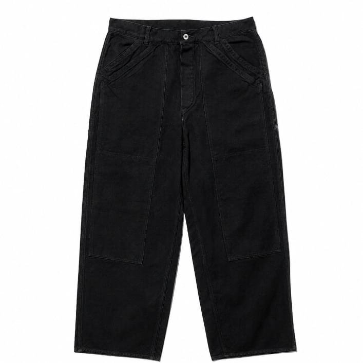 A.PRESSE Vintage Silk Hemp Double Knee Pants A.PRESSE Vintage Silk Hemp Double Knee Pants in premium silk hemp fabric with relaxed fit and double knee workwear design for modern streetwear.