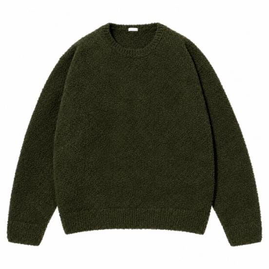 A.PRESSE Cashmere Mole Yarn Pullover Sweater in premium textured knit