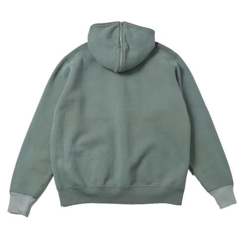 A.PRESSE Half Zip Hoodie Sage Green 1