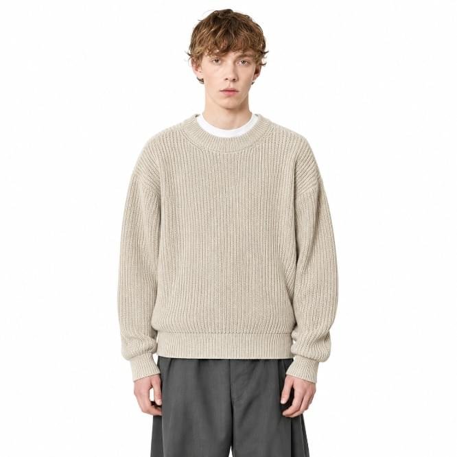 A.PRESSE Linen Lilian Crew Neck Sweater 2
