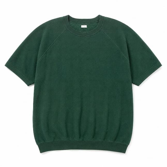 A.PRESSE S/S Vintage Sweatshirt green vintage-style streetwear sweatshirt