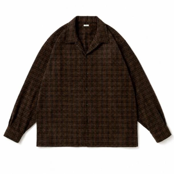A.PRESSE Silk Nep Loop Collar Shirts premium men's relaxed fit silk camp collar shirt with lightweight textured fabric