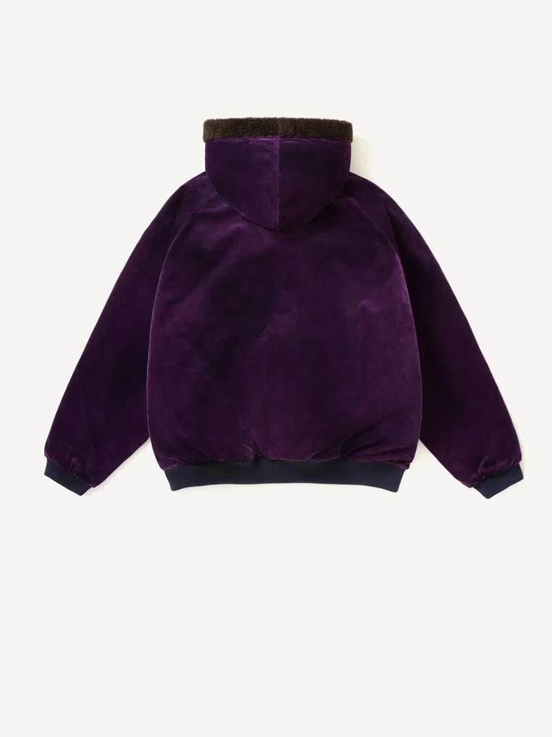A.PRESSE Souvenir Velour Hooded Jacket