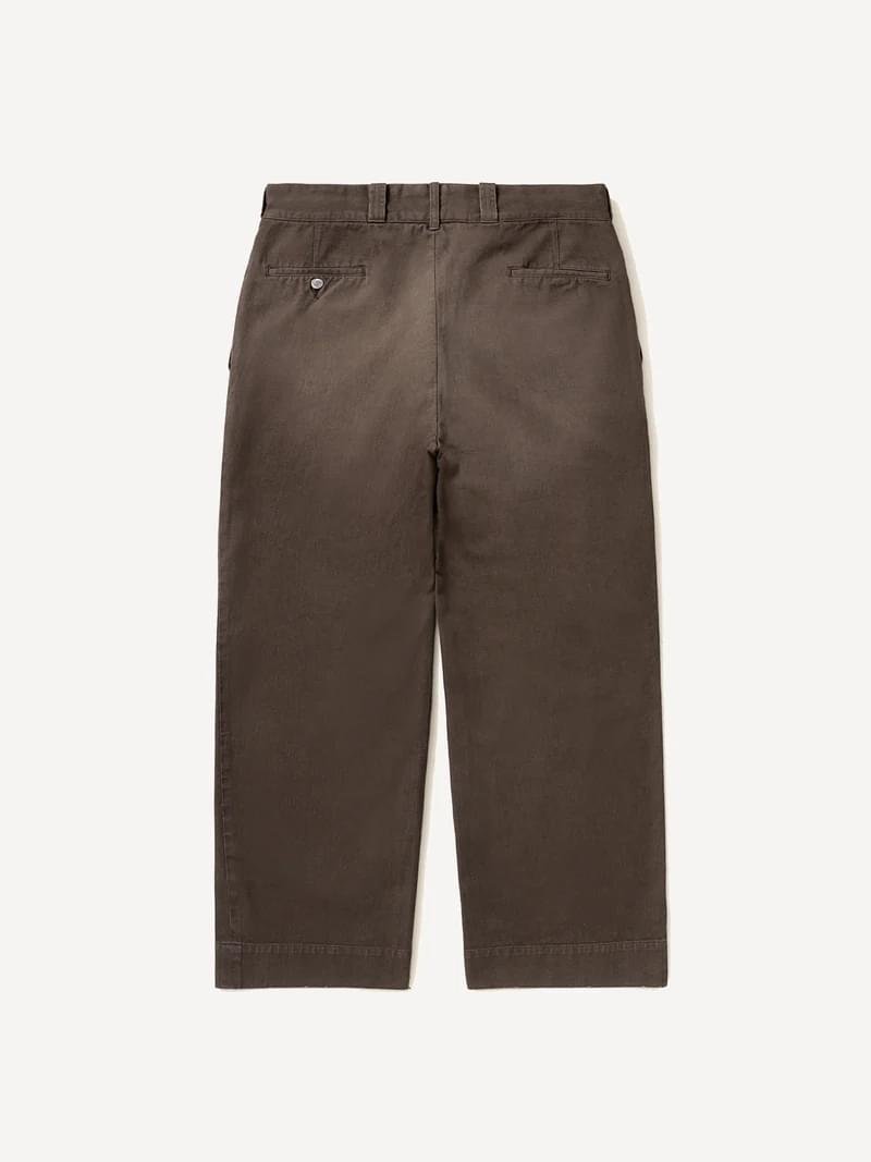 A.PRESSE Vintage Twill Work Pants Brown 1