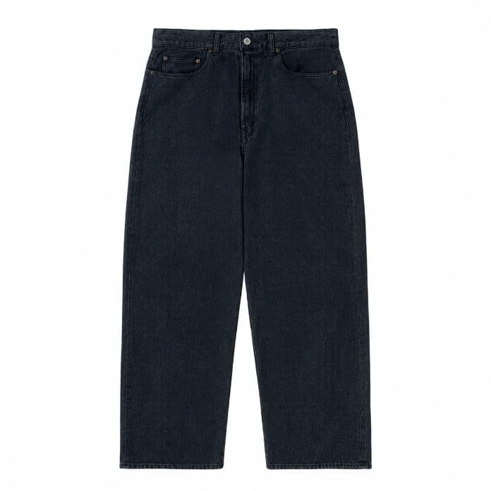 A.PRESSE Washed Silk Cotton Pique Pants in premium textured silk cotton fabric, relaxed streetwear trousers for men
