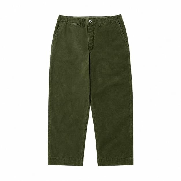 A.PRESSE Cotton Silk Oiled Trousers