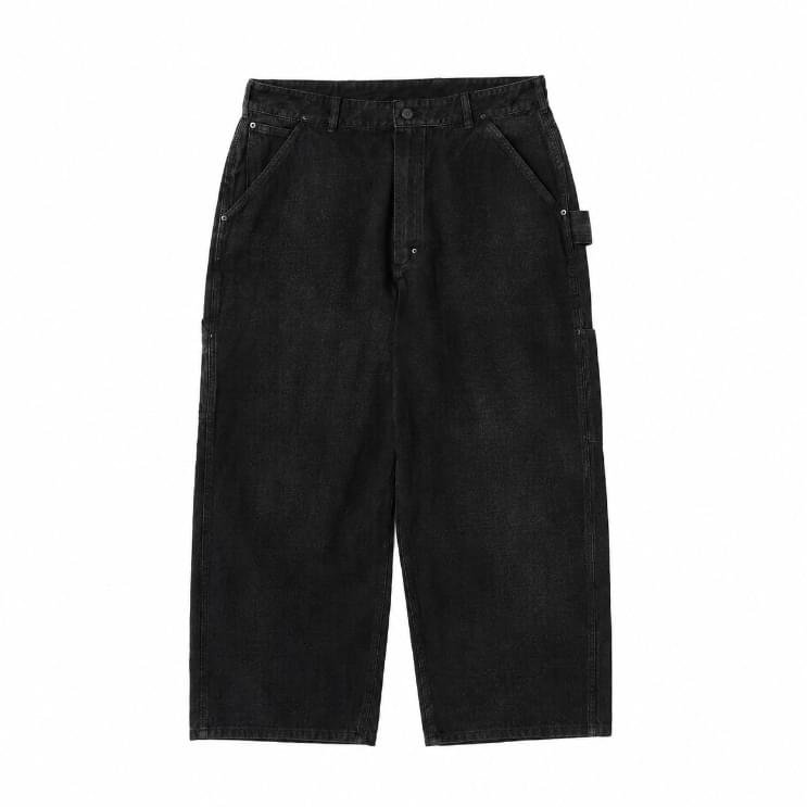 A.PRESSE Vintage Silk Hemp Painter Pants in relaxed workwear fit, garment-dyed vintage finish
