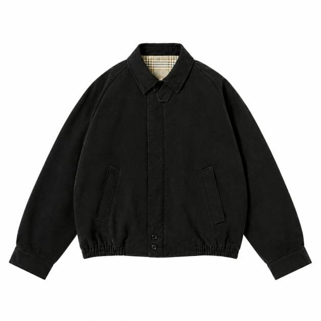 A.PRESSE Washed Silk Harrington Jacket