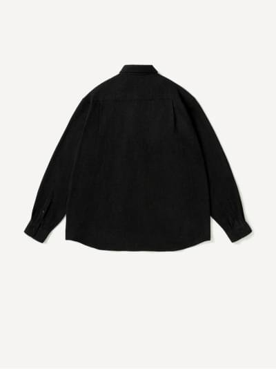 A.PRESSE Wool Regular Collar Shirt