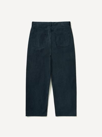 A.PRESSE Washed Silk Cotton Pique Pant